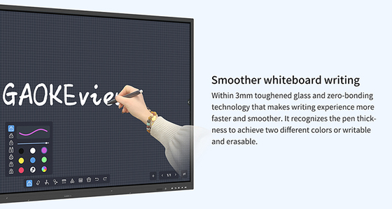 75 Inch Digital Interactive LED Smart Board for Education 86/98/110 Inch Variants Whiteboard Panel for Classroom Use