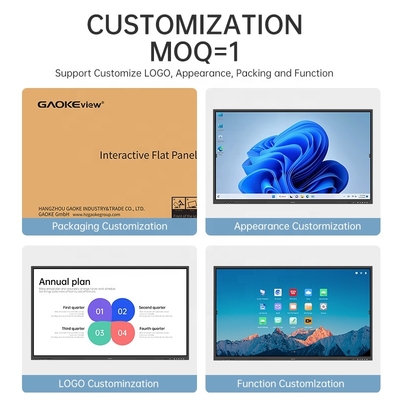 E6 75'' Interactive Flat Panel 86 Inch for Education Interactive Multi Touch Screen Whiteboard Interactive Smart Board