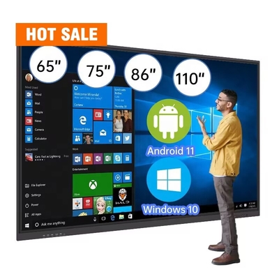 86 Inch Smart Monitor Interactive Flat Panel Touch Screen Board for Office Use
