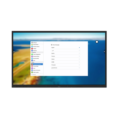 Android 11.0 Interactive Whiteboard 86inch Interactive Display Infrared 20 Touch windows 40 Touch for School and Conference