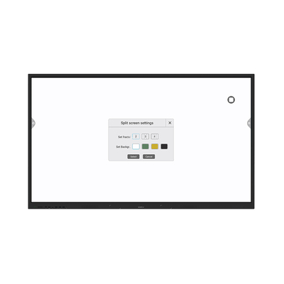Android 11.0 Interactive Whiteboard 86inch Interactive Display Infrared 20 Touch windows 40 Touch for School and Conference