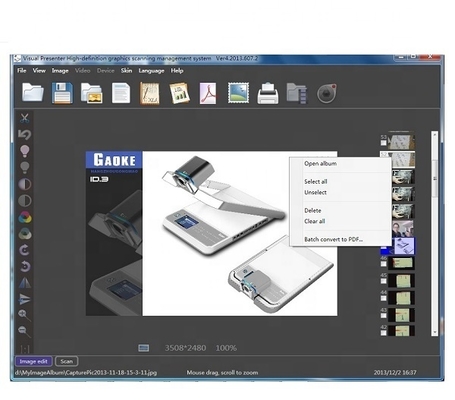 Gaokeview A3A4  Document Camera 4K Visualizer  Win German Red Dot Award for School Scanner 8 MP Visual Presenter
